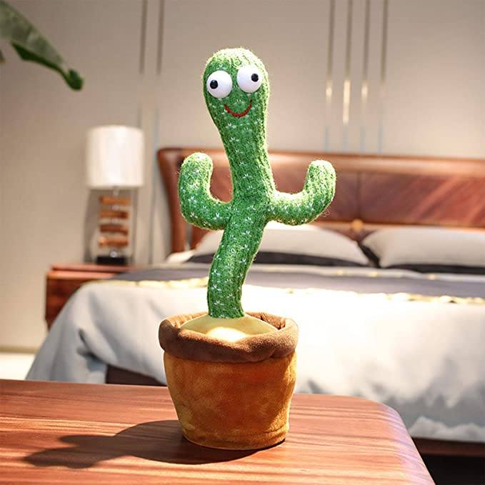 Cactus Enchanteur Dansant Rotatif Électrique - Jouets de cactus